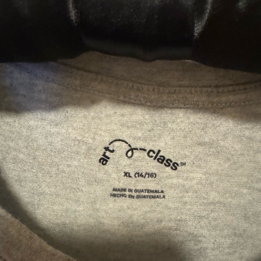 Art Class Girls XL 14/16 Gray Knot Front Soft T-Shirt Short Sleeve - Picture 3 of 3